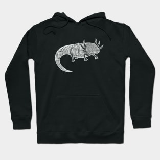 Axolotl - hand drawn detailed animal lovers design Hoodie